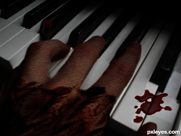 Creation of demon playing piano : Step 5